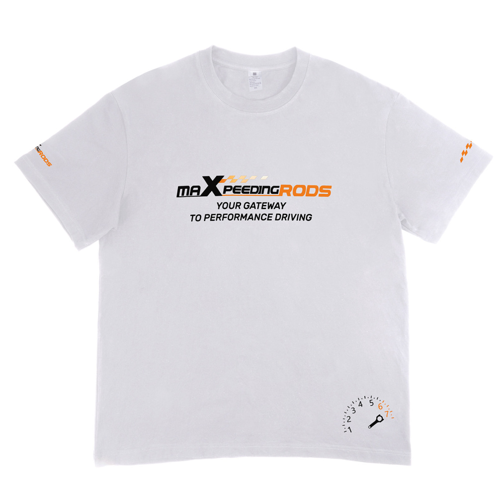 Maxpeedingrods Short Sleeve T-Shirt White 5XL